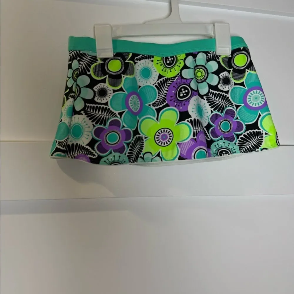 Swim skirt coverup Floral Kids Skirt - Multicolor Size 12